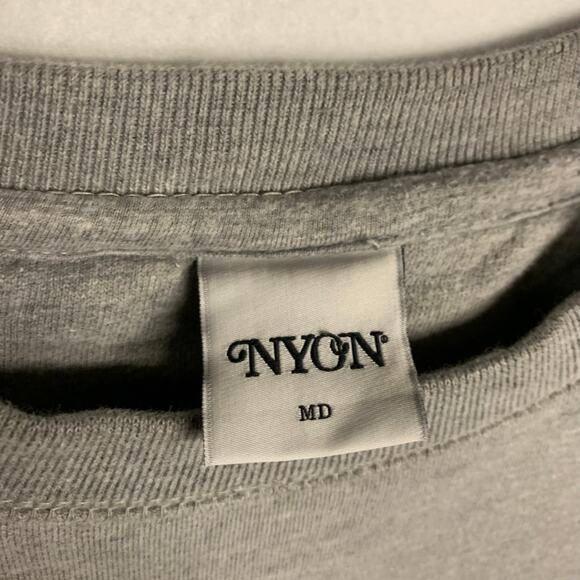 NYON New York or Nowhere Sweatshirt Crew Crewneck Gray Heart Spellout Graphic - Picture 6 of 8